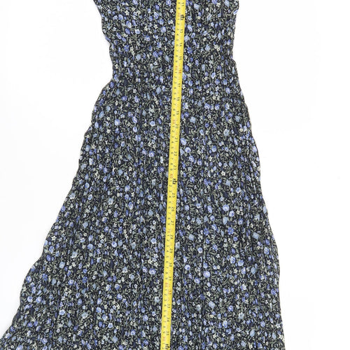 Marks and Spencer Womens Retro Floral Slip Midi Dress Size 8