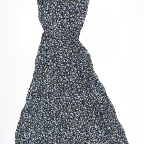 Marks and Spencer Womens Retro Floral Slip Midi Dress Size 8