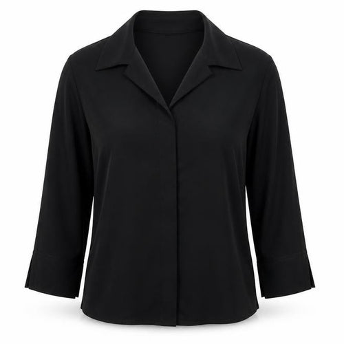 Rebel Rebel Womens Black Button-Up Long Sleeve Shirt M/L