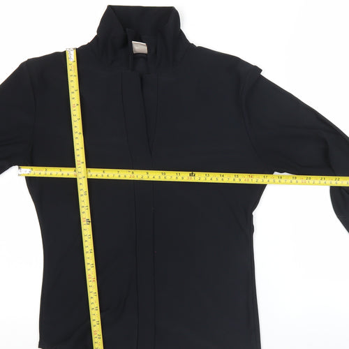 Rebel Rebel Womens Black Button-Up Long Sleeve Shirt M/L