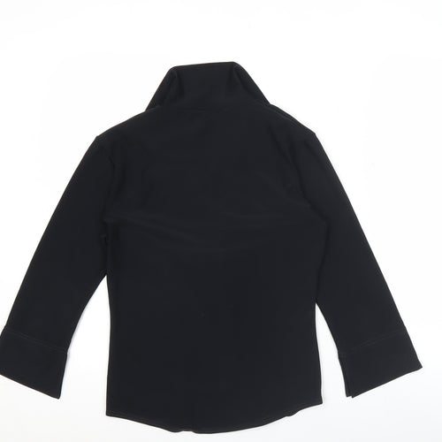 Rebel Rebel Womens Black Button-Up Long Sleeve Shirt M/L