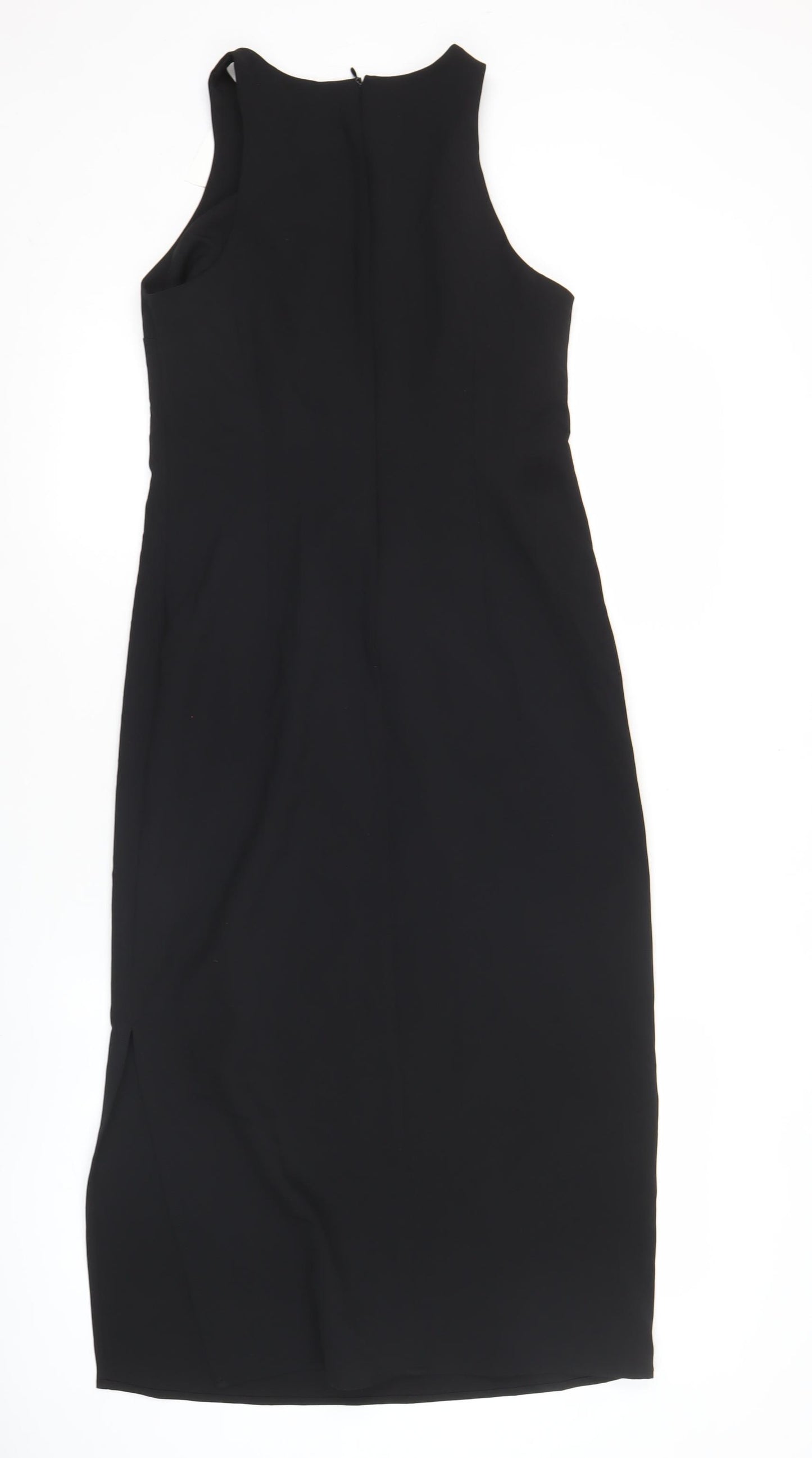 LCW Casual Women’s Black Sheath Knee Dress S Sleeveless Work Party
