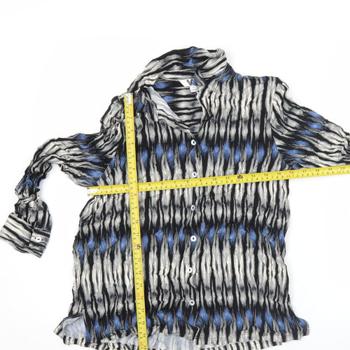 Marks and Spencer Womens Multicoloured Striped Button-Up Shirt Size 10