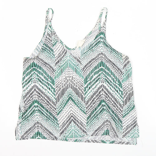 H&M Womens Multicoloured Geometric Tank Top Size S Spaghetti Straps