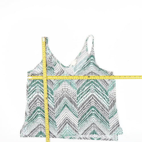 H&M Womens Multicoloured Geometric Tank Top Size S Spaghetti Straps