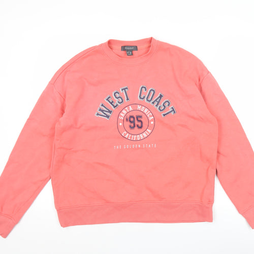 Primark Women’s Pink Graphic Pullover Sweatshirt Size S 10/12