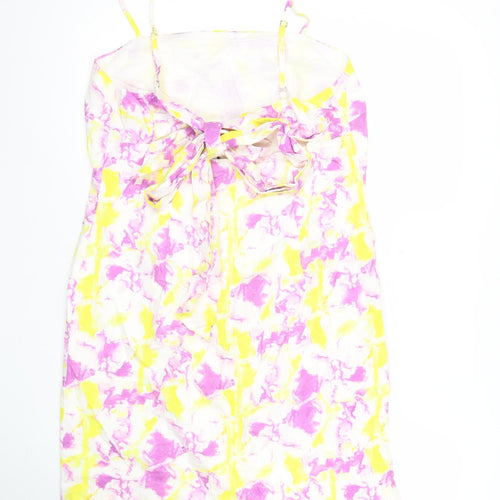 Glamorous Womens Multicoloured Tie Dye Slip Dress Size 14 Summer Casual