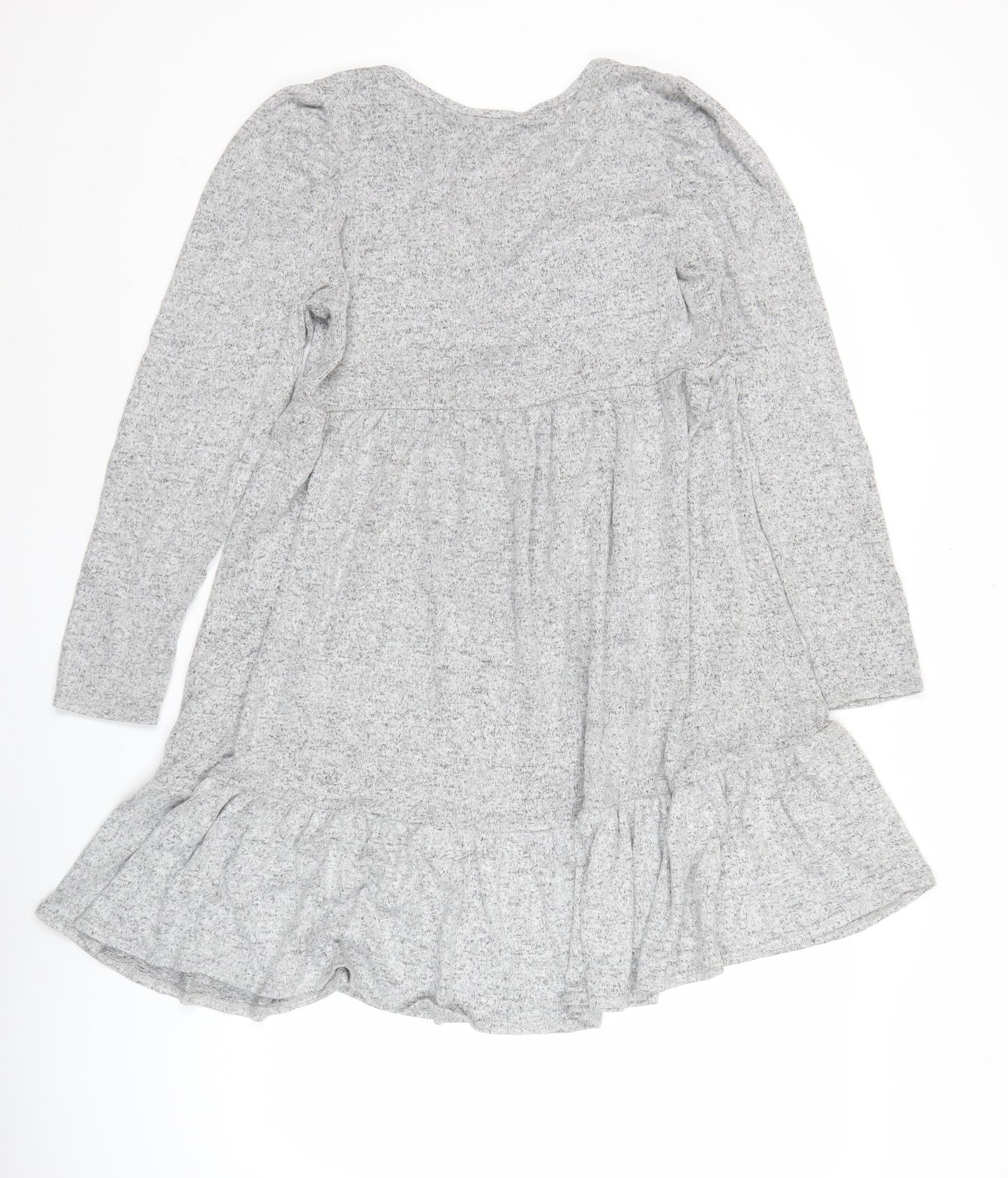 Dorothy Perkins Women’s Grey V-Neck A-Line Jersey Dress UK 12