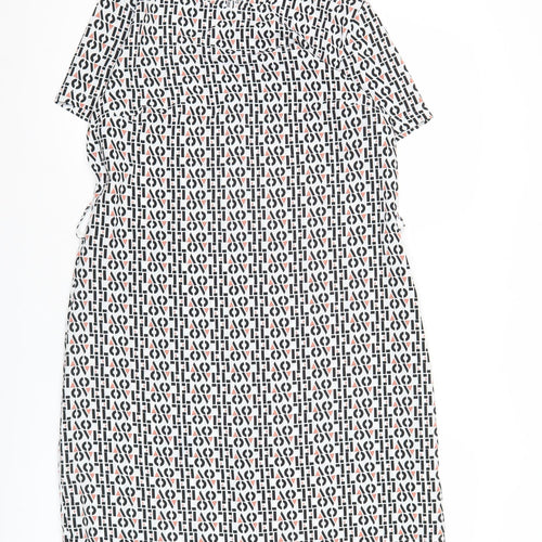 Primark Women’s Multicoloured Geometric Shift Dress Size 10