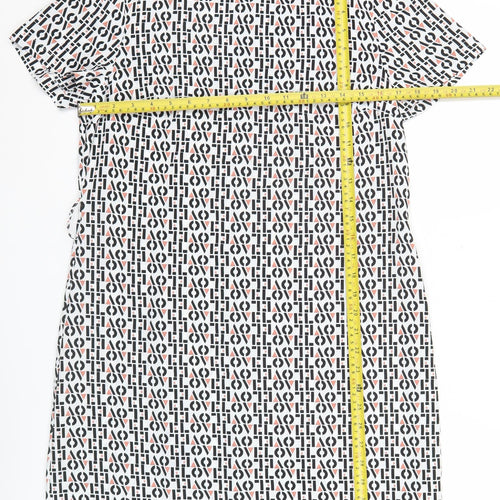 Primark Women’s Multicoloured Geometric Shift Dress Size 10