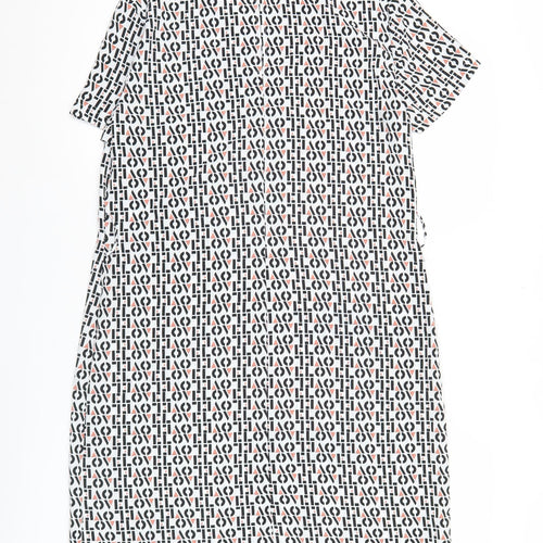 Primark Women’s Multicoloured Geometric Shift Dress Size 10