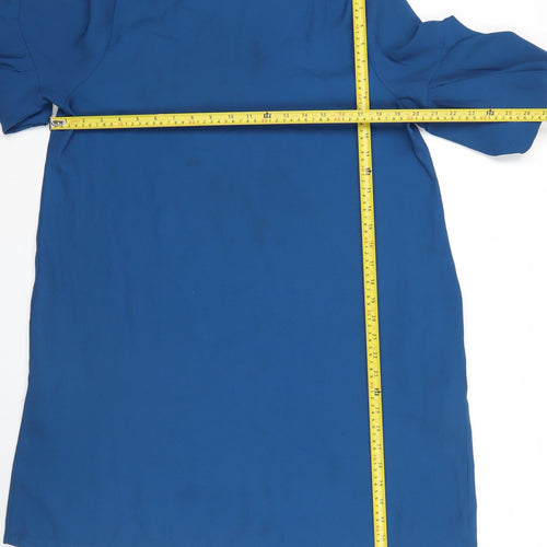 Marks and Spencer Women’s Blue Shift Dress Size 14 Short Sleeve