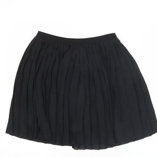 Uniqlo Women’s Black Pleated Short Skirt Size M Polyester