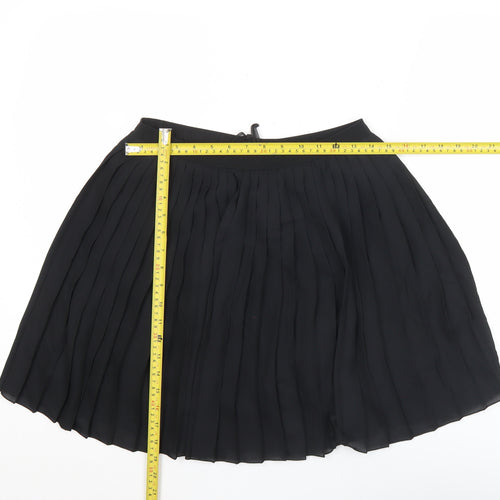 Uniqlo Women’s Black Pleated Short Skirt Size M Polyester