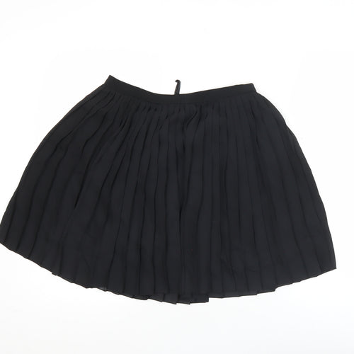 Uniqlo Women’s Black Pleated Short Skirt Size M Polyester