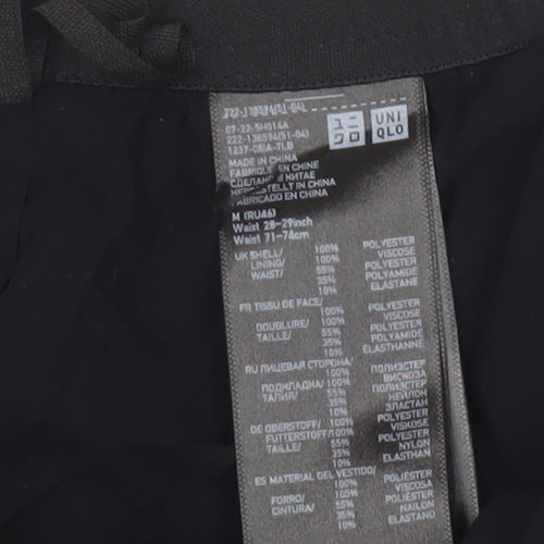 Uniqlo Women’s Black Pleated Short Skirt Size M Polyester