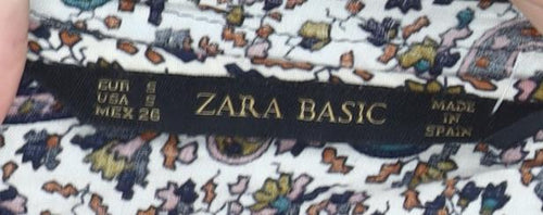 Zara Basic Women’s Multicoloured Paisley Blouse Size 8 Viscose