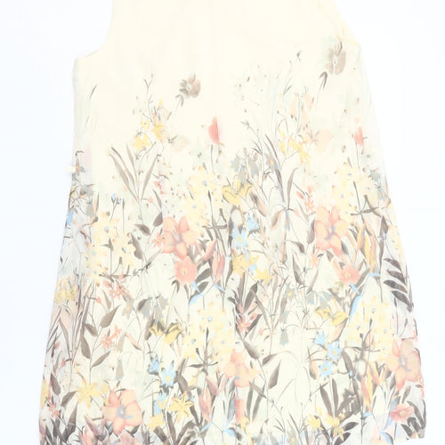 Atmosphere Women’s Ivory Floral Shift Dress Size 12 Sleeveless