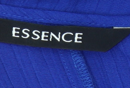 Essence Women's Blue Viscose Midi Shift Dress Size 18