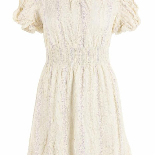 Marks and Spencer Women’s Beige Midi Dress Size 12 A-Line