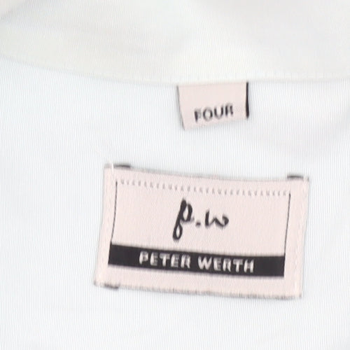 Peter Werth Men’s Blue Short Sleeve Button-Up Shirt L