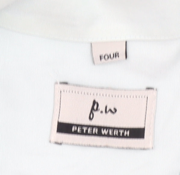 Peter Werth Men’s Blue Short Sleeve Button-Up Shirt L