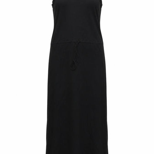 Gap Women's Black XS Tank Maxi Dress Scoop Neck Woven Cotton