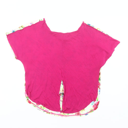 Apricot Women’s Multicoloured Floral Blouse UK 14 Scoop Neck