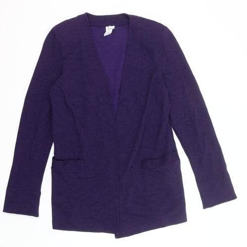 Weekenders Women’s Purple Cardigan Knit Long Sleeve Size S