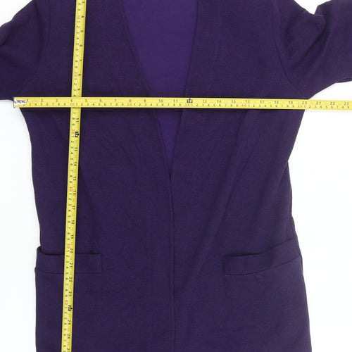 Weekenders Women’s Purple Cardigan Knit Long Sleeve Size S