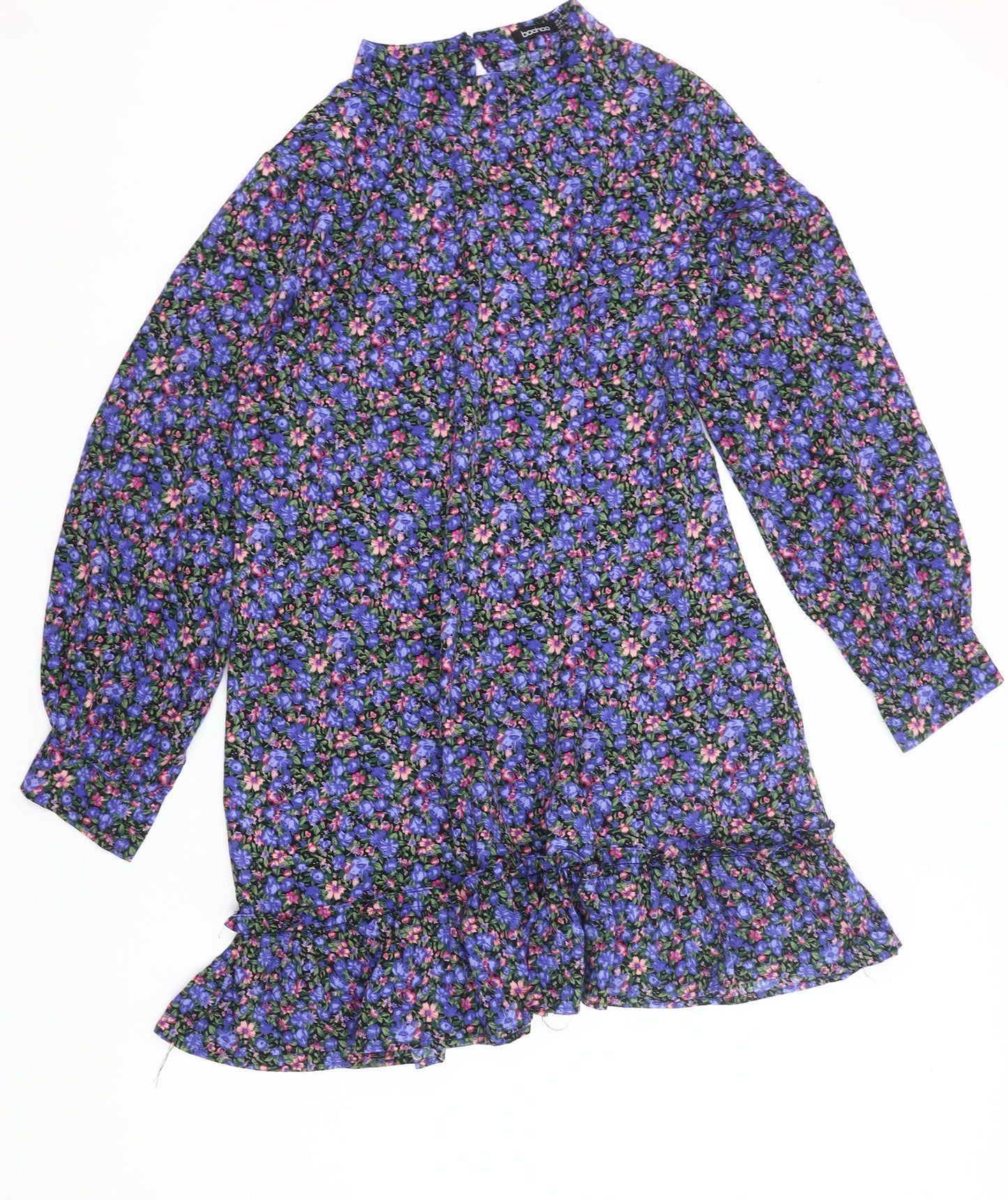 Boohoo Women’s Multicoloured Floral Shift Dress UK 18 Plus
