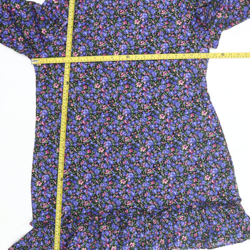 Boohoo Women’s Multicoloured Floral Shift Dress UK 18 Plus