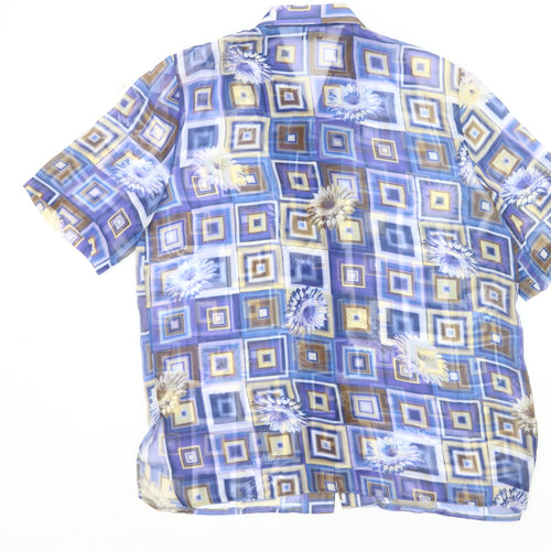 Eclat Women’s Multicoloured Geometric Floral Blouse Size 14