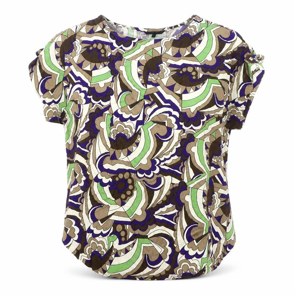 Next Womens Multicoloured Geometric Tunic Blouse Size 12