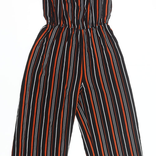 New Look Girls Black Striped Off Shoulder Jumpsuit Age 14 Years