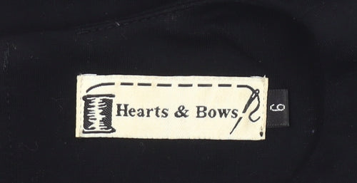 Hearts & Bows Womens Black Size 6 Bodycon Mini Cut Out Halter Dress