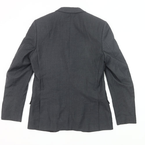 New Look Men’s Grey Blazer Jacket 36R Regular Fit Single Breasted