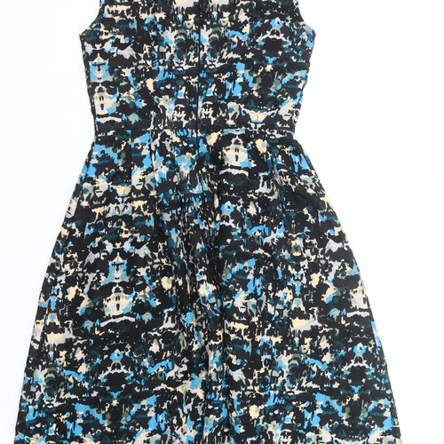 Great Plains Women's Multicoloured XS Fit & Flare Knee Length Sleeveless Dress