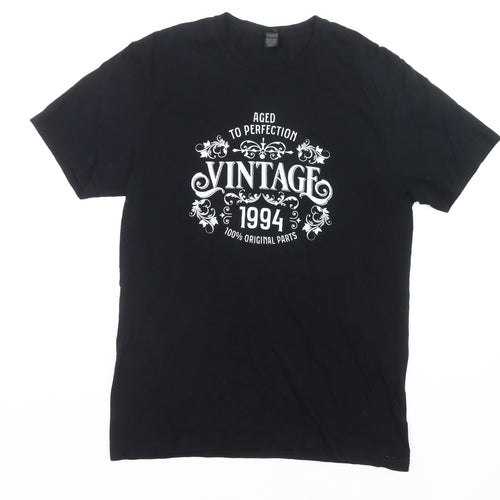 Gildan Men’s Black Medium Vintage 1994 Birthday Graphic T-Shirt