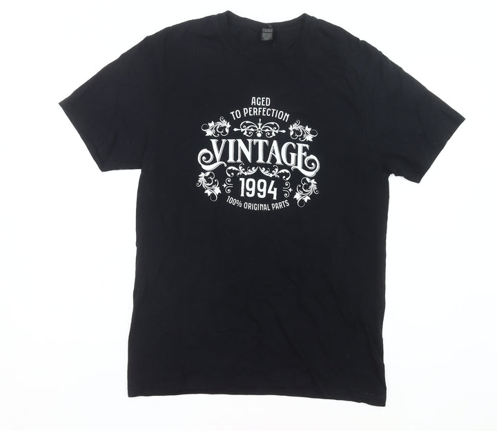 Gildan Men’s Black Medium Vintage 1994 Birthday Graphic T-Shirt