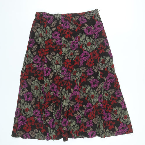 Marks and Spencer Womens Multicoloured Floral A-Line Skirt UK 10