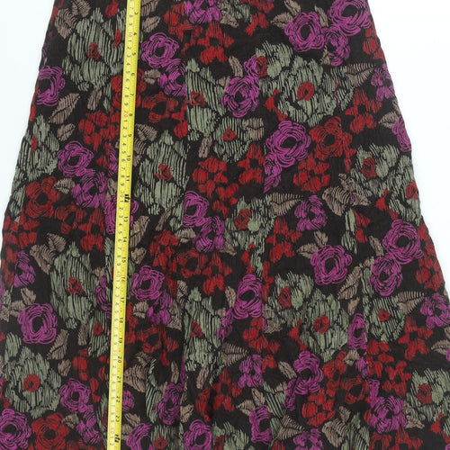 Marks and Spencer Womens Multicoloured Floral A-Line Skirt UK 10