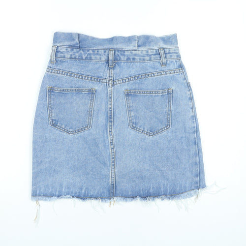 Dorothy Perkins Women’s Blue Denim High Rise Mini Skirt UK 10