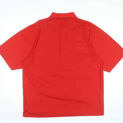 Glenmuir Men’s Red Polo Shirt L Cotton Blend Golf Casual