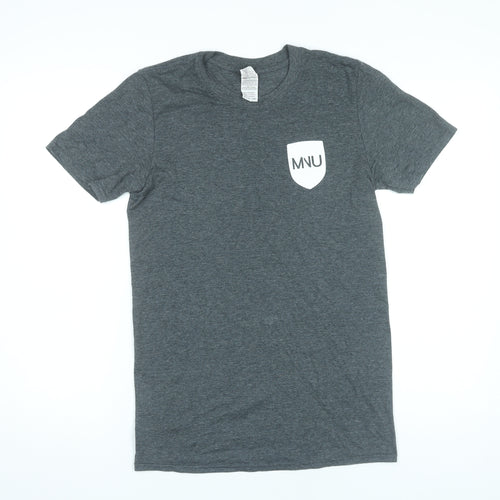 Gildan Men’s Grey MNU Funny Nutrition University Graphic T-Shirt Size S