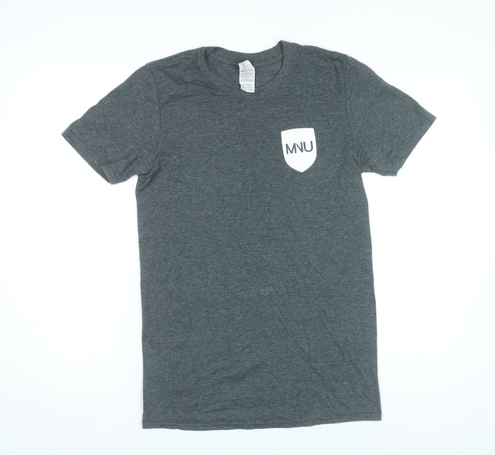Gildan Men’s Grey MNU Funny Nutrition University Graphic T-Shirt Size S