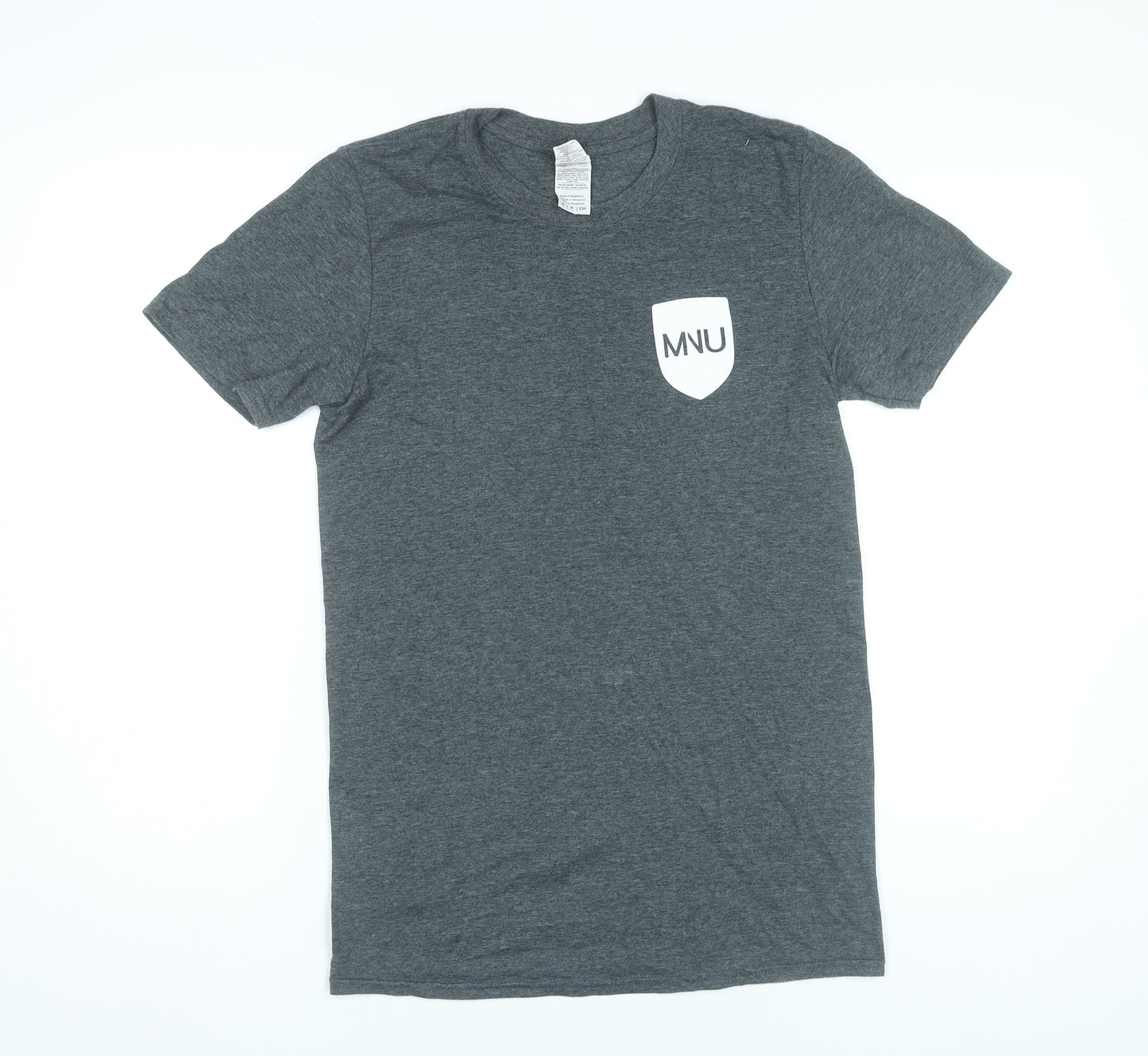 Gildan Men’s Grey MNU Funny Nutrition University Graphic T-Shirt Size S