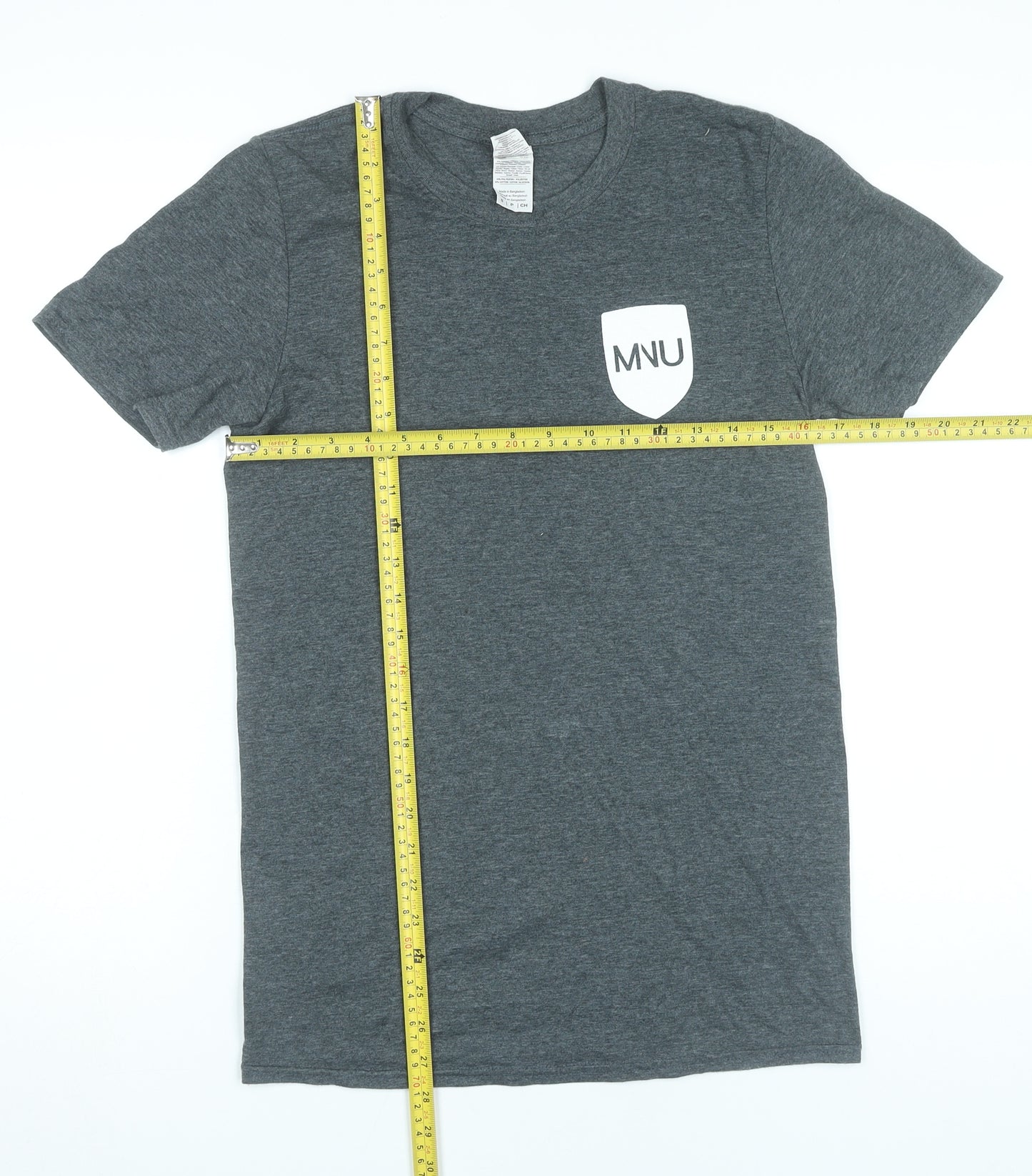 Gildan Men’s Grey MNU Funny Nutrition University Graphic T-Shirt Size S