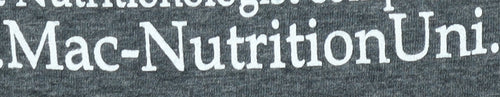 Gildan Men’s Grey MNU Funny Nutrition University Graphic T-Shirt Size S