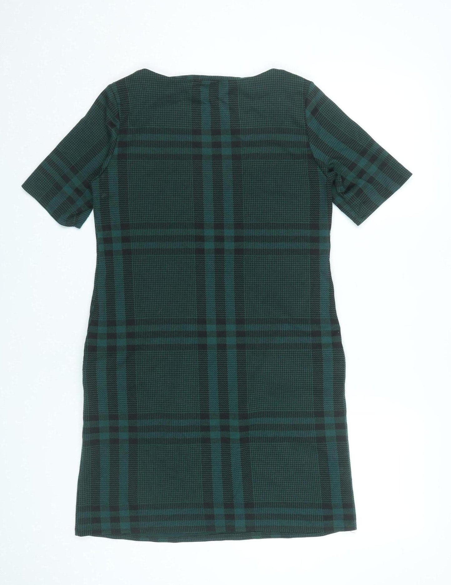 Dorothy Perkins Women’s Green Check Shift Dress Size 10 Workwear